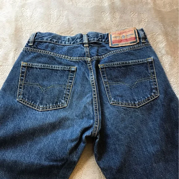 Diesel Industry blue cotton straight jeans 32 x 28 - Picture 3 of 7